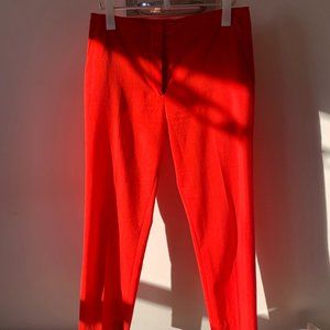COS red/orange cropped trousers